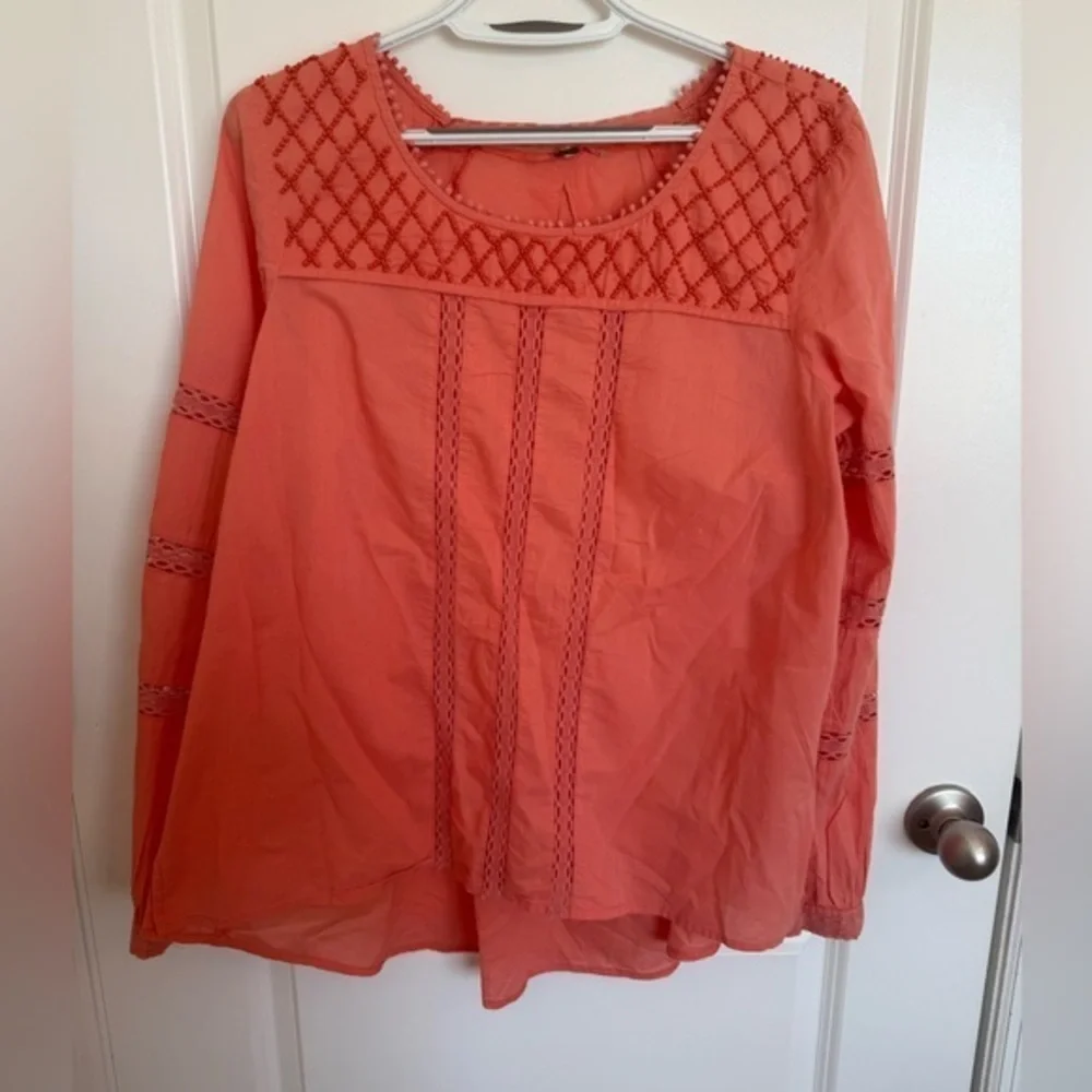 Free People Beaded Blouse Medium
